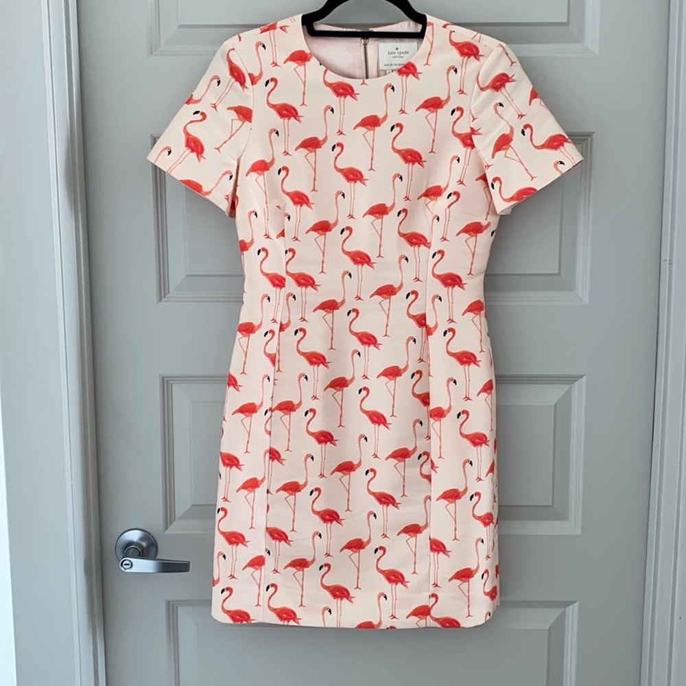 Kate Spade flamingo print dress